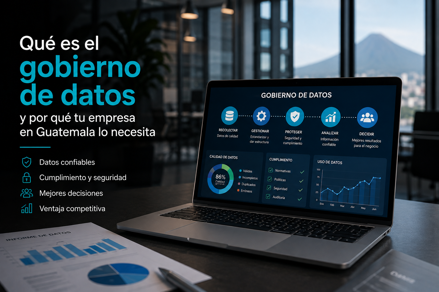 Los tres pilares del gobierno de datos: calidad, seguridad y cumplimiento