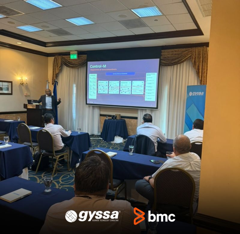 Presentación de BMC Control-M en el evento Los nuevos pilares de la banca moderna de GYSSA y BMC
